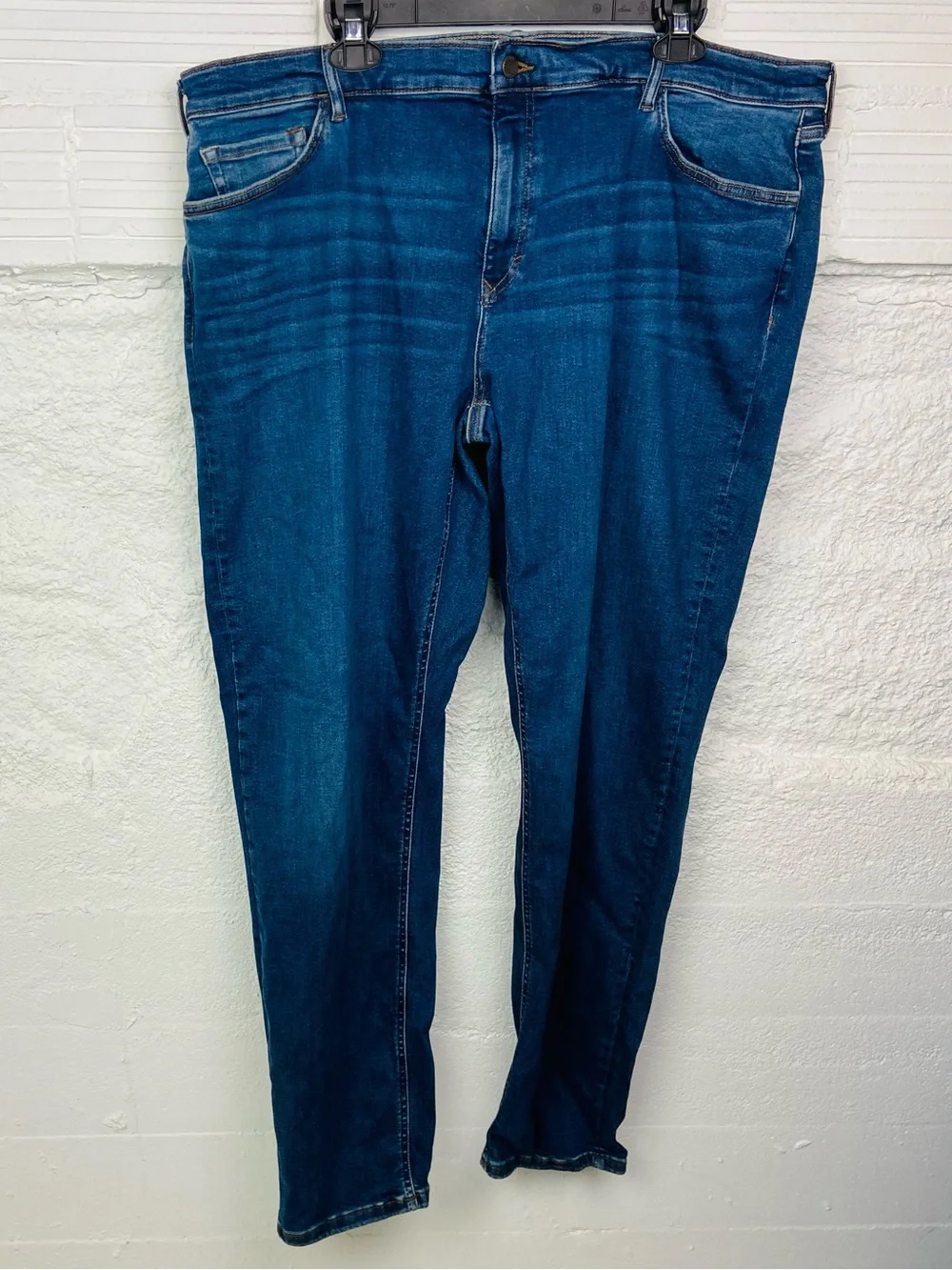 Banana Republic mid rise slim through thigh tapered leg denim jeans SZ 44 X 34